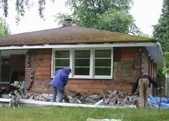 removing bricks