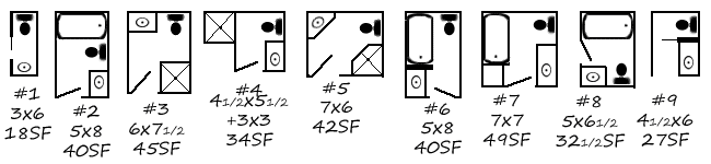 one sink bath layouts